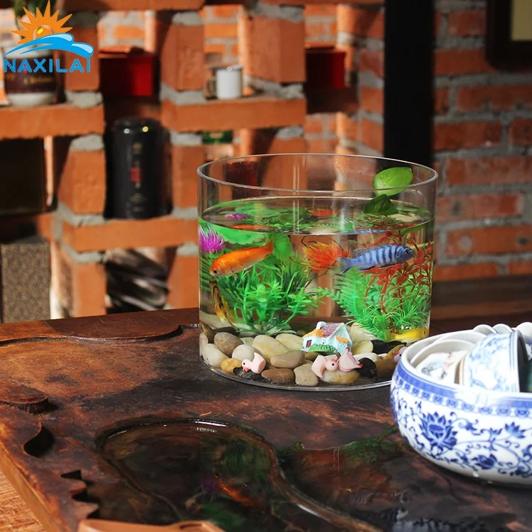 NAXIALI Acrylic Tank Mini Aquariums Acrylic New Design Aquarium Live Goldfish Aquarium Fish