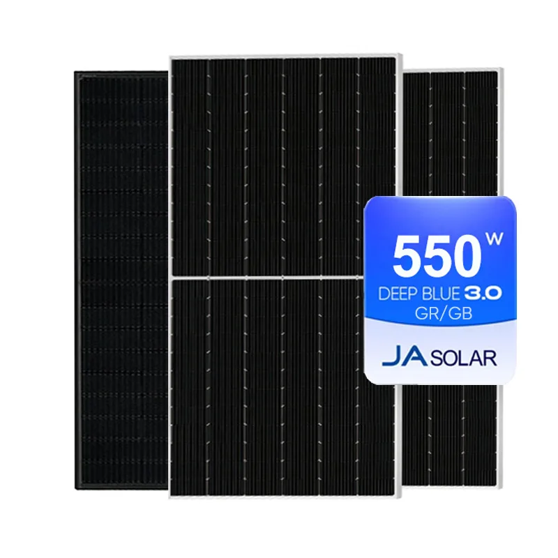 JA High Quality Mono Solar Panels Plate 600W 610W 615W 620W Rollable Amorphous Silicon Pv Module Price