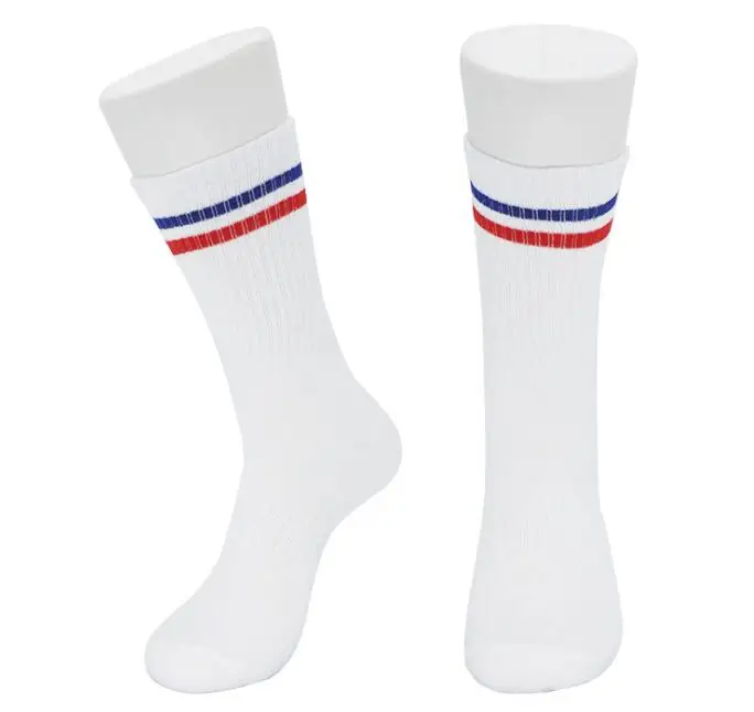 2021Top Manufacturers customized low high cut football socks mens fashion socks accept the customer logo