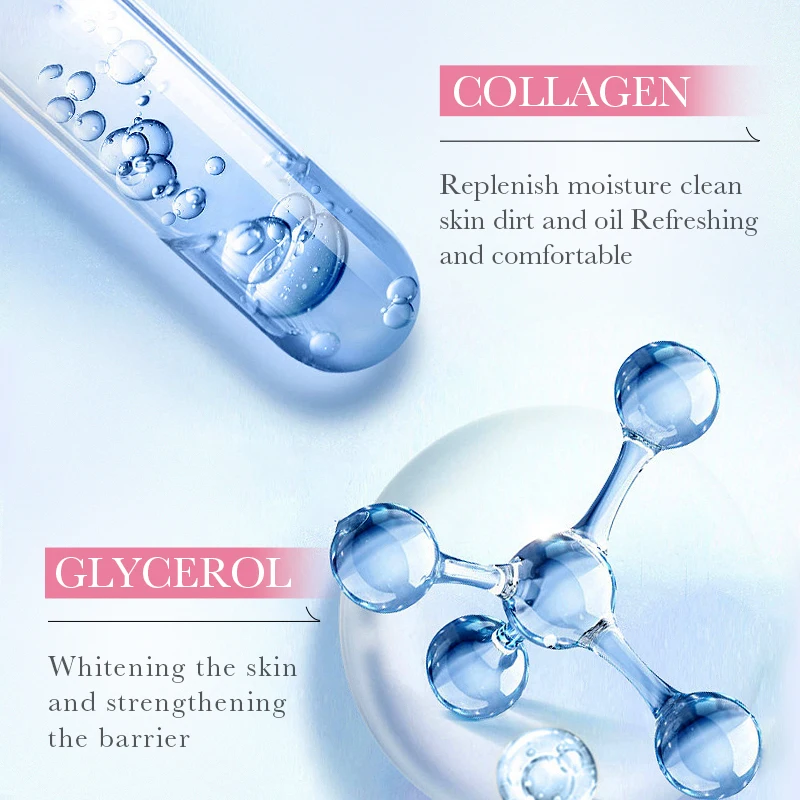 OEM ODM  SADOER Collagen Moisturizing Face Cleanser Deep Cleaning Oil Control Face Wash for Women