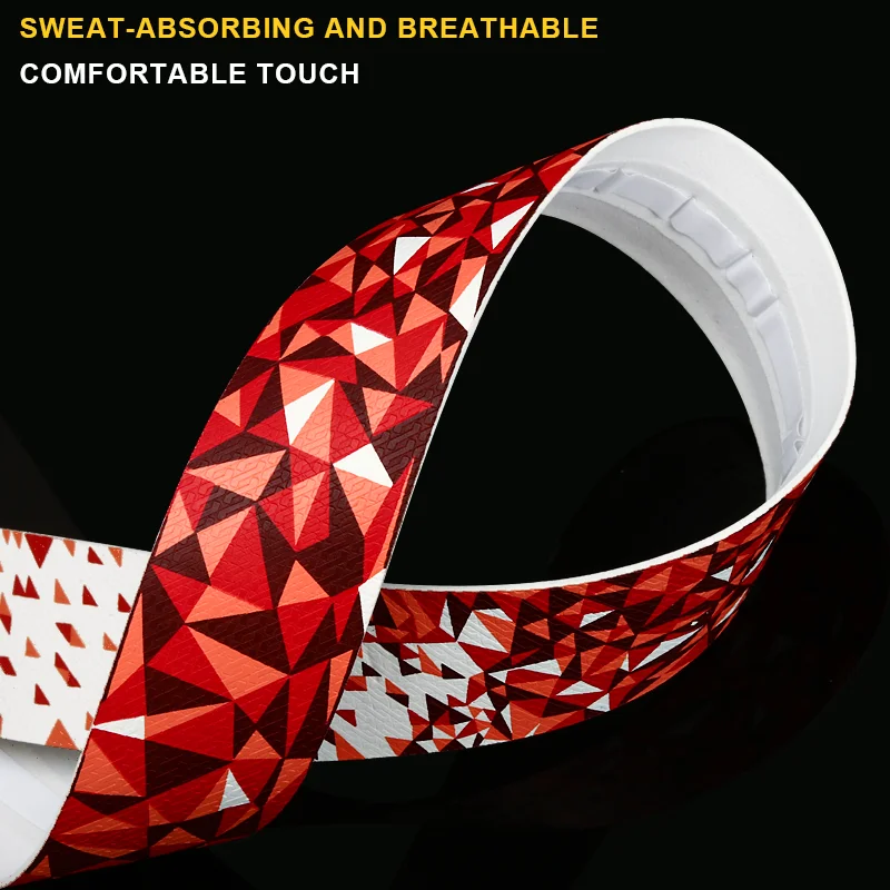 RIDERACE Road Bike Handlebar Tapes Bicycle Handle Bar Tape Triangle Gradient Anti-slip Elastic PU EVA Breathable Cycling Straps