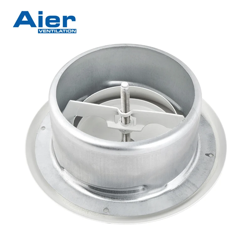 80mm,100mm, 125mm, 150mm, 160mm, 200mm,250mmDisc Ceiling Air Valve, Circular Metal air valve exhaust