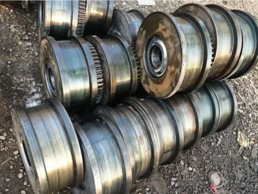Crane traveling wheel gear ring