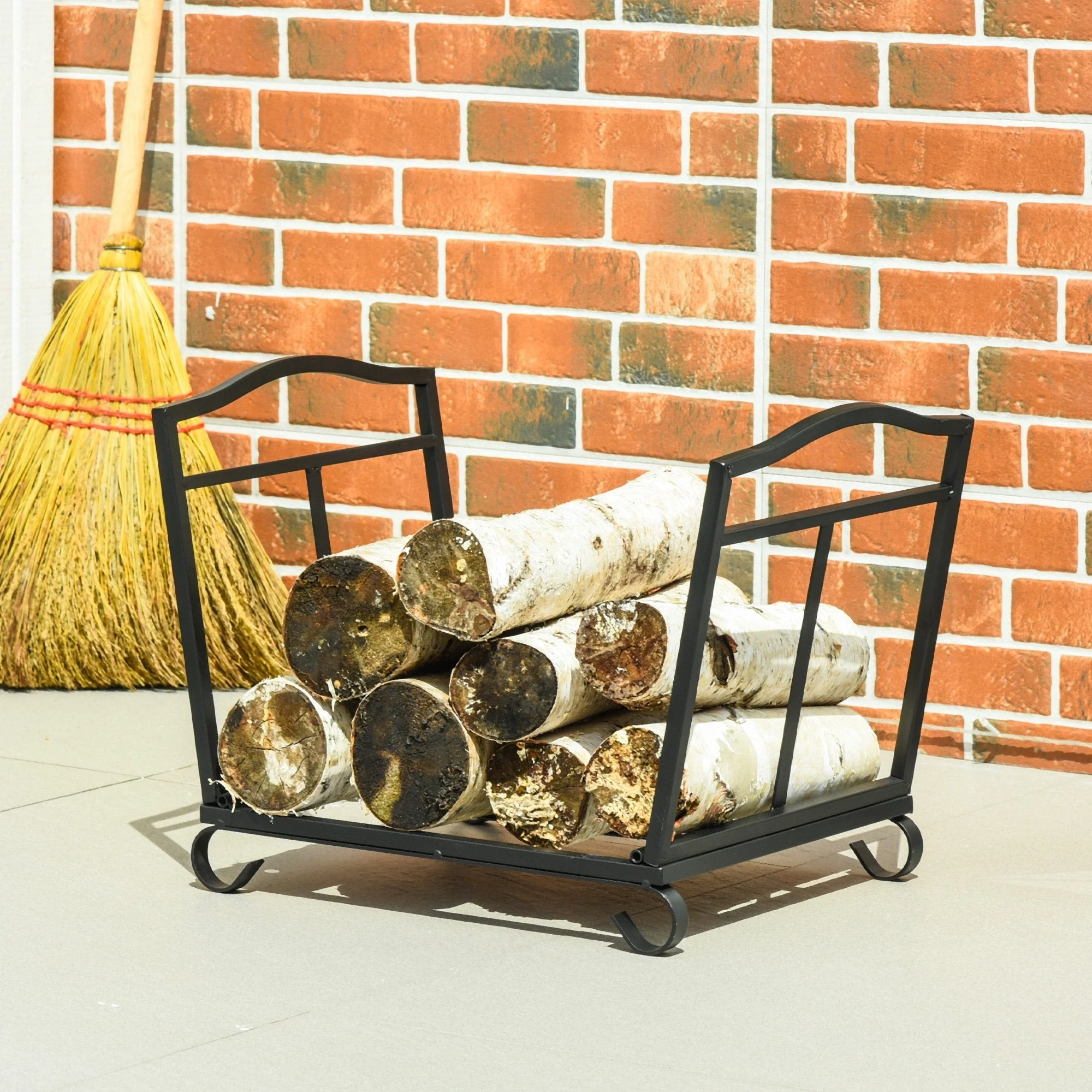 Iron Arched Log Rack firewood rack