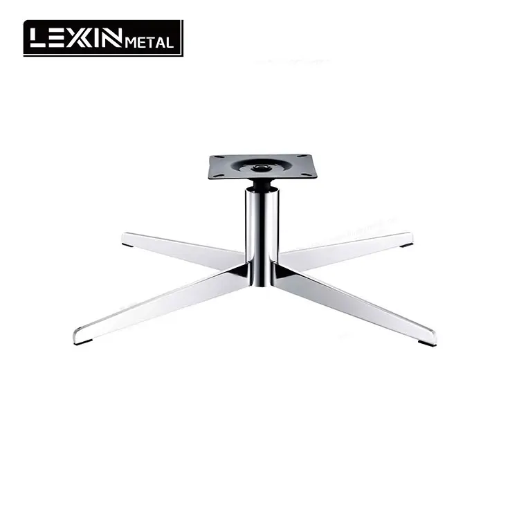 Furniture accessories parts chair components black iron painting swivel chair base office aluminium star stable base chair
