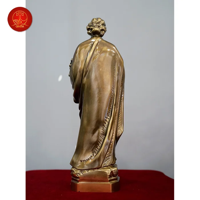 OEM/ODM Decoration Religious Bronze Sculpture Life Size Bronze Statue Saint Joseph Jesus Metal Statue