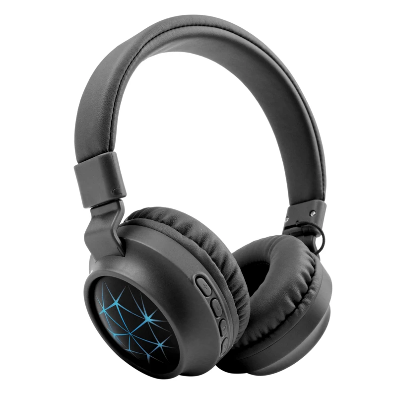 
 Красочные наушники через ухо Hi-Fi стерео Беспроводная гарнитура с беспроводным микрофоном и проводным режимом для ПК/сотовых телефонов/ТВ  