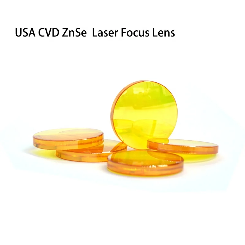 OEM Laser Equipment Parts Wholesale and Retail Large Size Dia 38.1mm  FL127mm/190.5mm Co2 Laser ZnSe Focus Lens