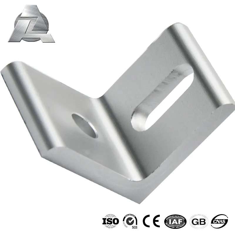 Aluminum 20 25 30 40 series t slot profile accessories connector 2 holes slotted angle inside corner brace bracket