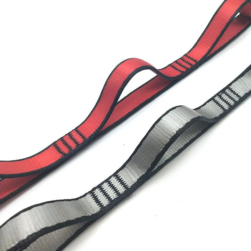 daisy chain belt gym exercise high quality mat carry d ring flexibility foot&leg yoga stretch strap