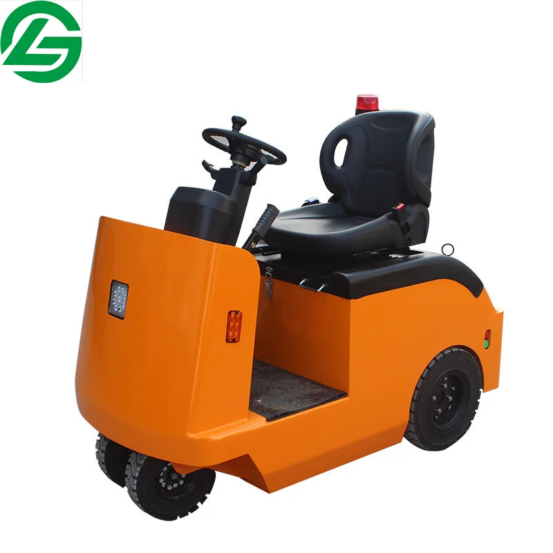 battery seated tow tractor 2ton seat type electric platform truck