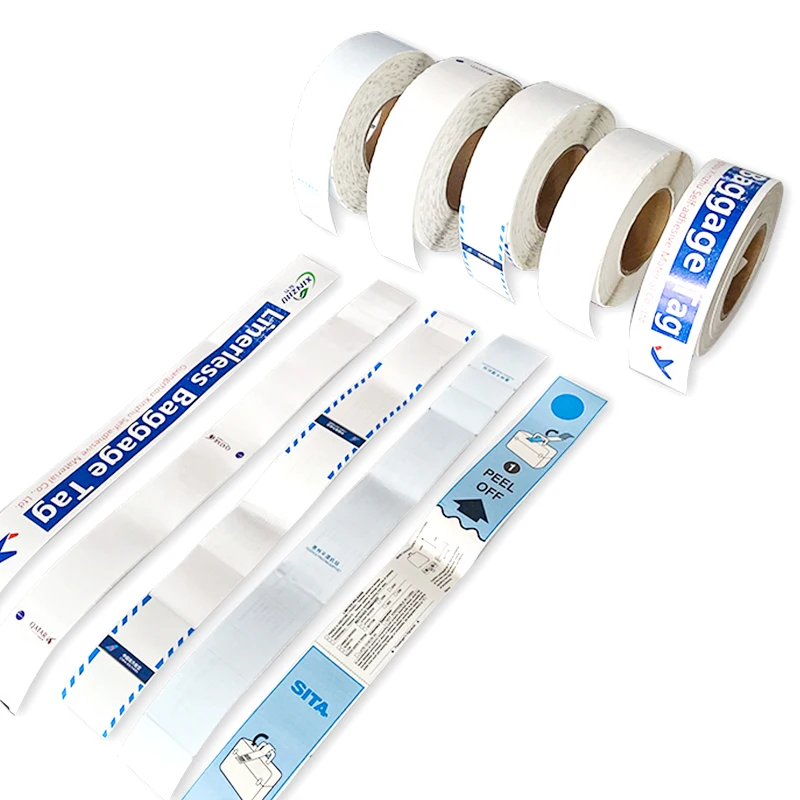 Airplane Custom Label Thermal Paper Self Adhesive Airlines Baggage Tag