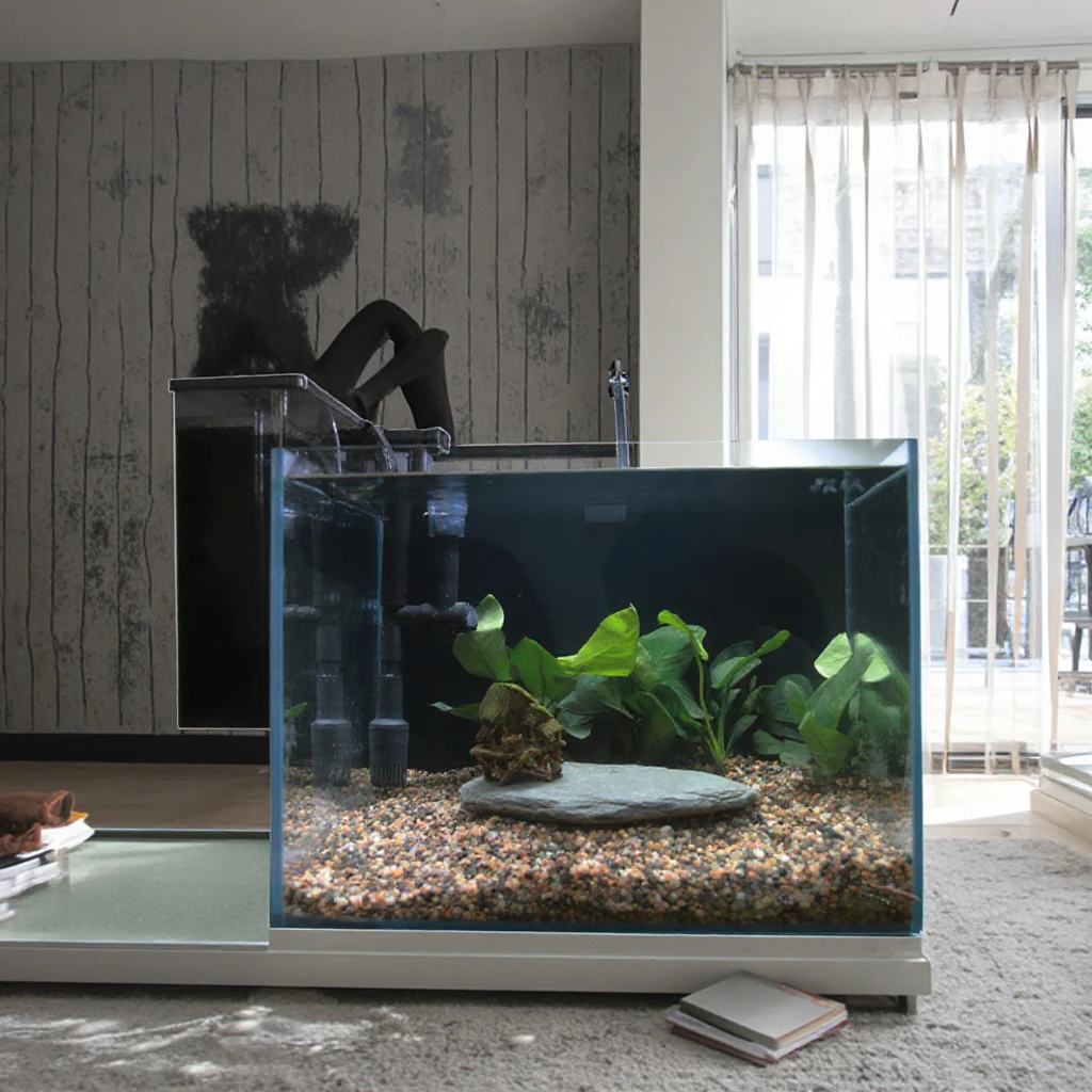 Customized Indoor Household Ultra White Glass Fish Tank Change-free Water Ultra white clear Glass Smart Aquarium Tank