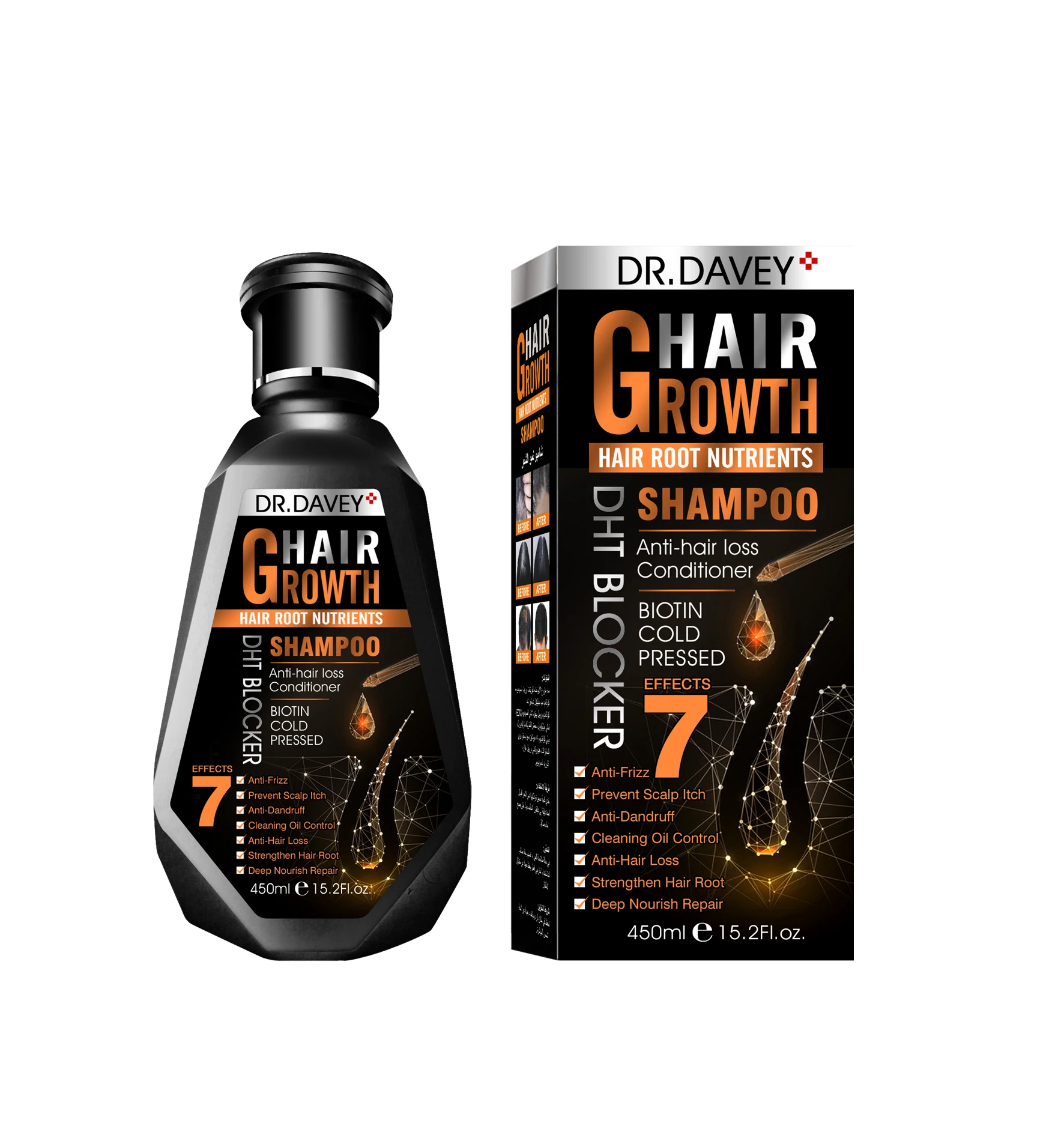 DR.DAVEY Hair Growth Shampoo Private Label Hair Shampoo Nourishing Shampoo