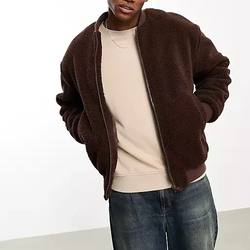 Custom Polar Fleece Jacket Warm Comfort Winter Jacket for Men OEM Embroidery Logo Sherpa Cotton Jacket