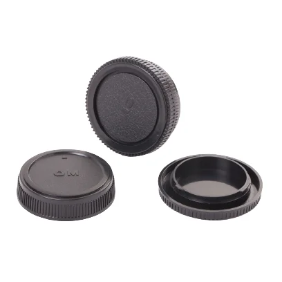  Camera Front Body Cap+Rear Lens Cap For Olympus OM