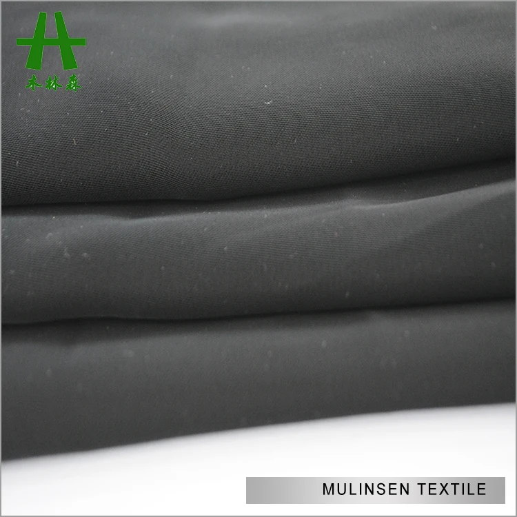 Mulinsen текстиль горячая Распродажа тканый 100% полиэстер Jet Black Abaya Nida