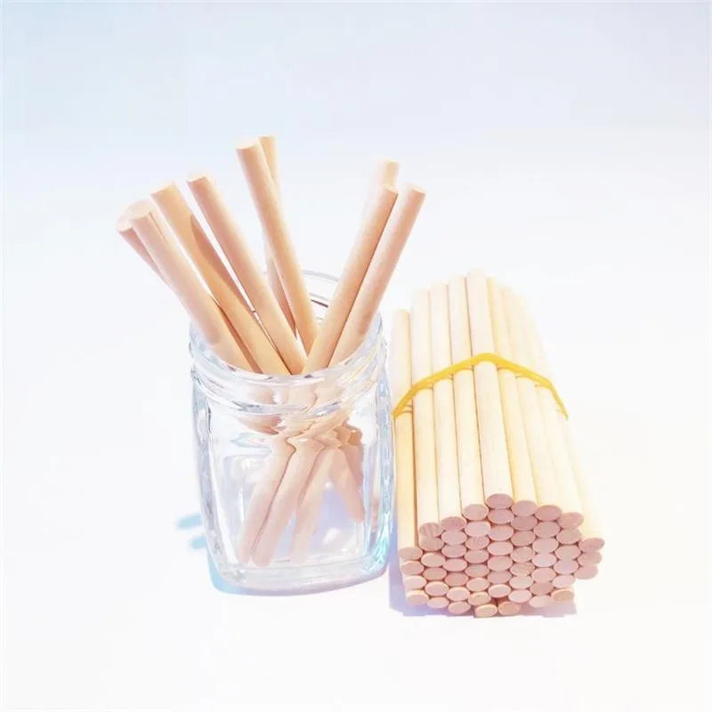 Biodegradable Natural Disposable Bamboo Round Popsicle Ice Cream Sticks