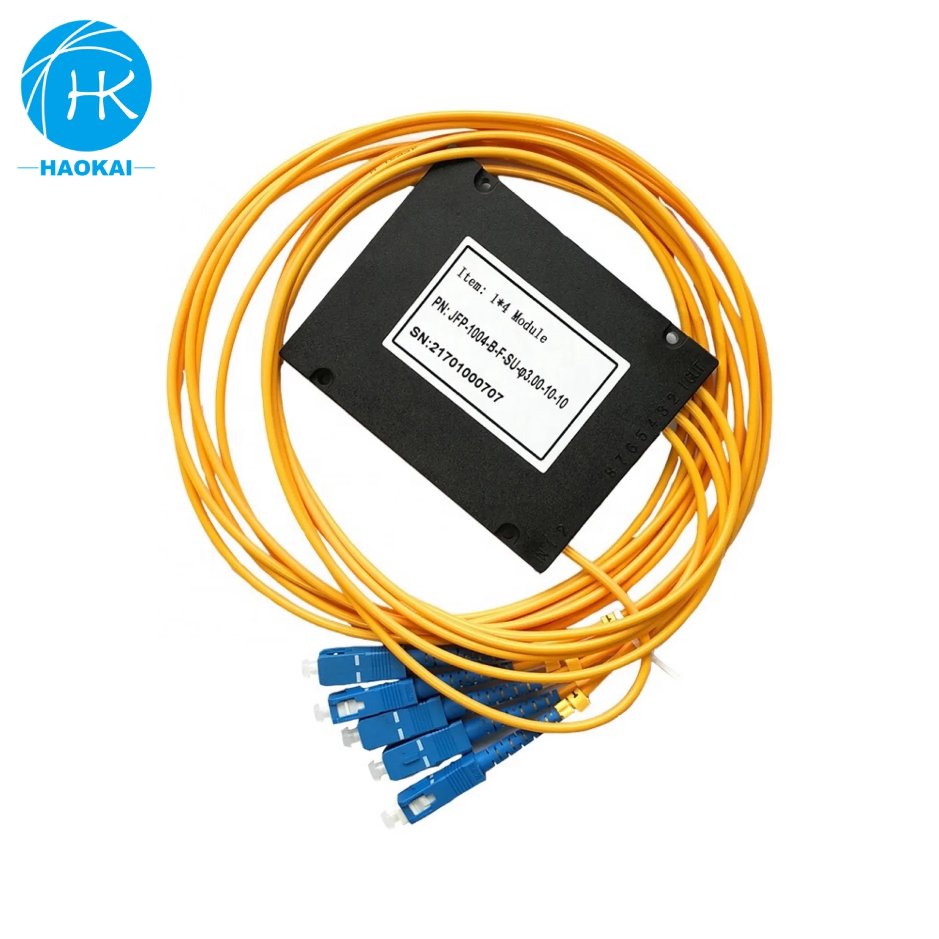 1X4 ABS coupler fiber optic plc splitter 2.0mm cable and SC/APC PC UPC Connector