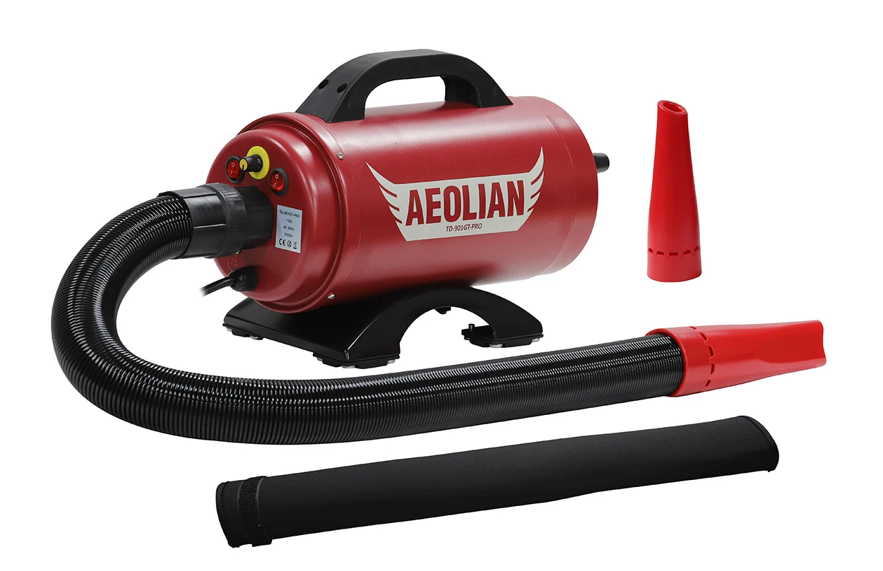 TD-901GT-PRO AMETEK Motor Pet Blower wind speed and temperature controls long service life pet grooming dryer