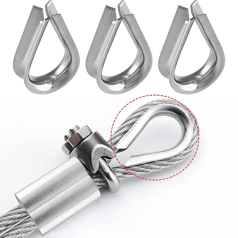 Factory Price Rigging Hardware Stainless Steel 304/316 G414 Wire Rope Thimble