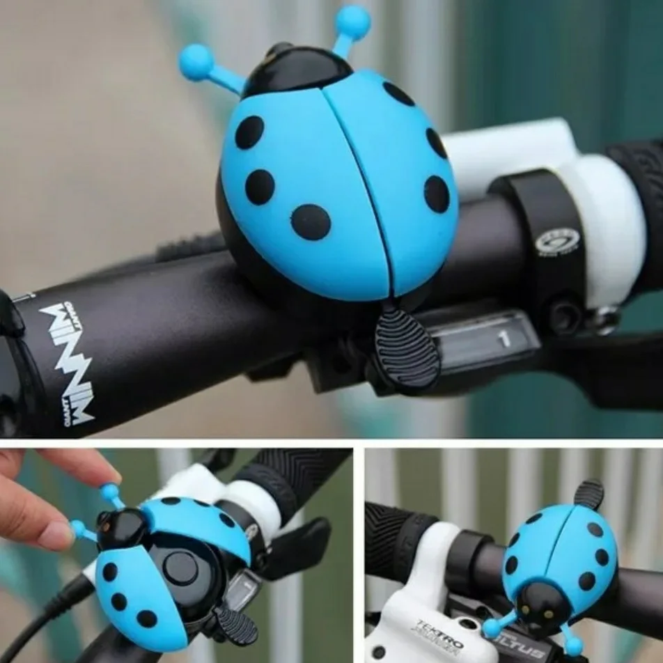 Bicycle bells Cute Beetle car bell ladybug cartoon horn Loud and crisp  cycling handlebar mountain bike bicycle horns bell