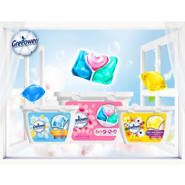 China Good Quality easy washing detergent pacs laundry beads for hotel and home