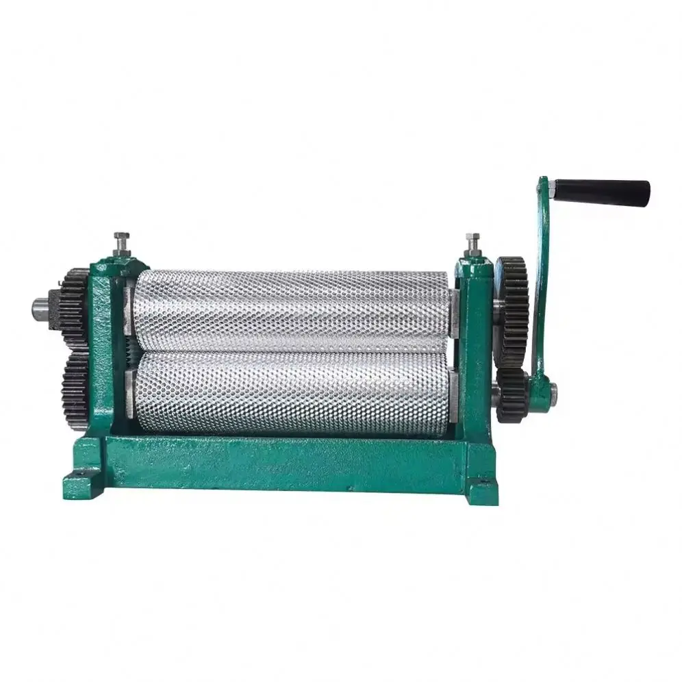 Honey Comb Machine Beeswax Flat Sheet Machine Beeswax foundation embosser 5.4 or 4.9mm Mamual beeswax foundation machine