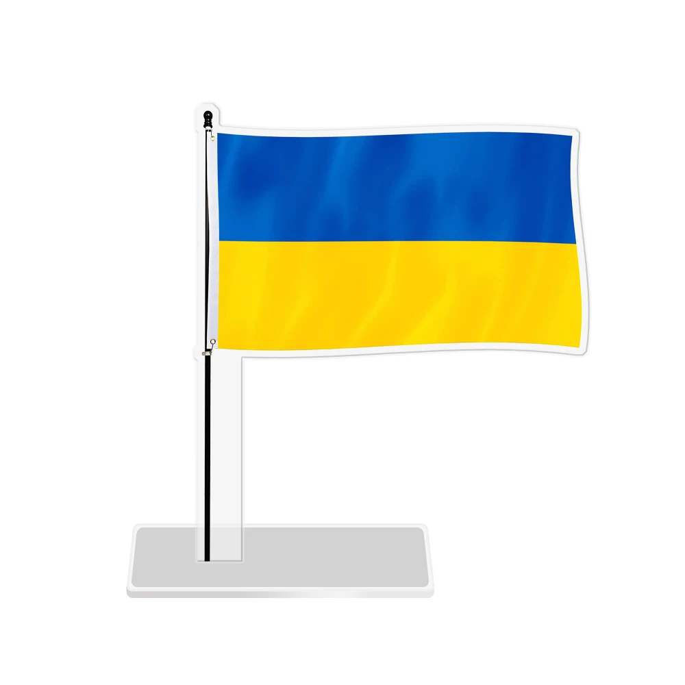 Factory Wholesale Ukrainian President Acrylic Humanity Display Card Customization