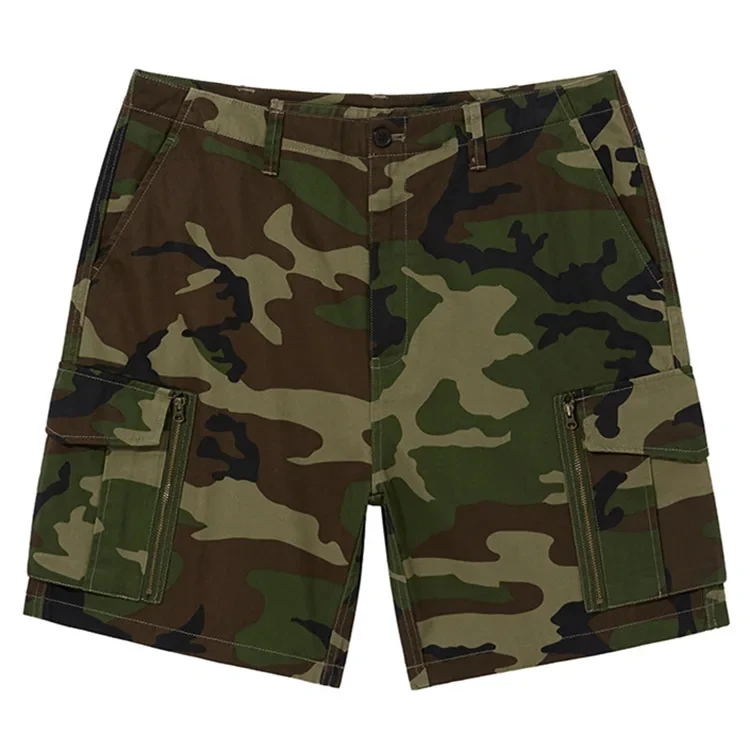 Custom Tooling Camo Shorts 6 Pocket Outdoor Sports Shorts Reliable Men Cotton Cargo Shorts Clothing