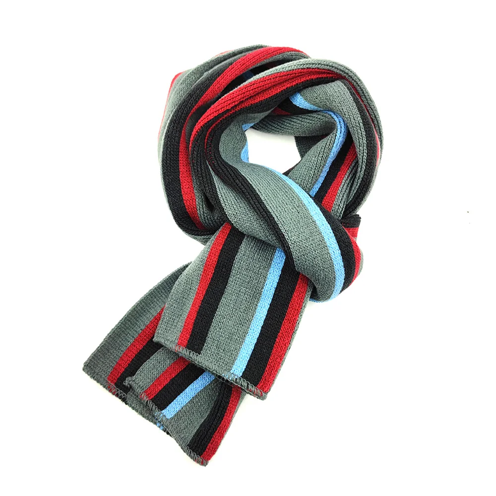 knitted scarf for women acrylic scarf winter blue plain jacquard scarves knitted embroidered