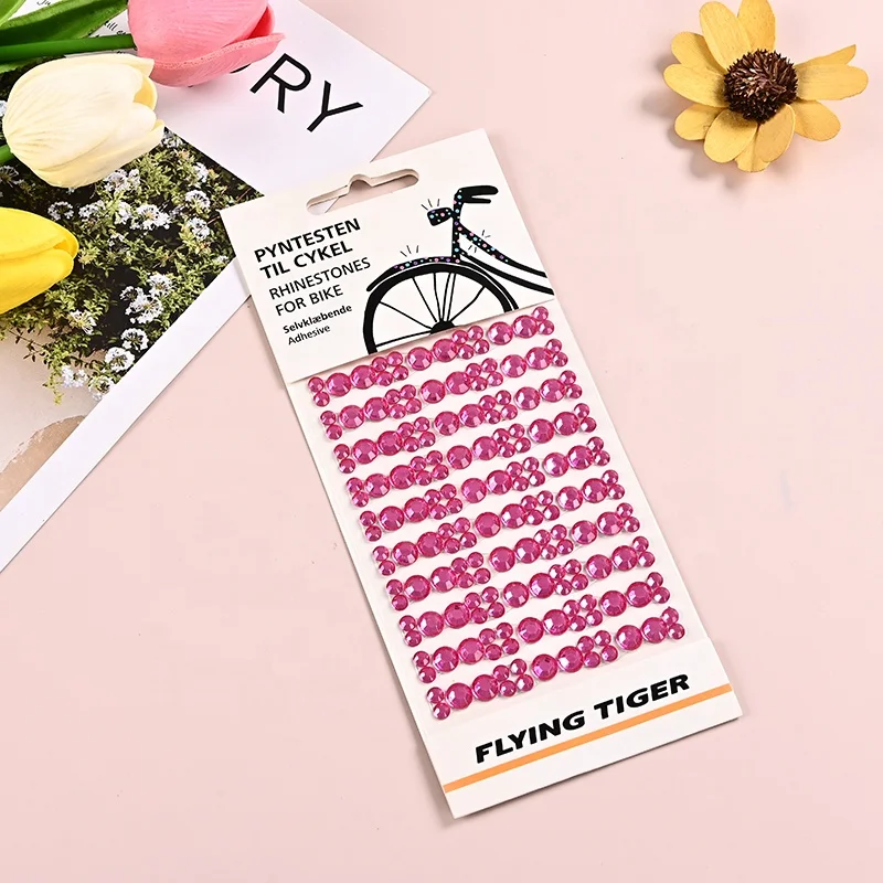 Custom High quality Diamond Sticker Earrings 3D Gems Girls Self-Adhesive Glitter Craft Crystal Stickers