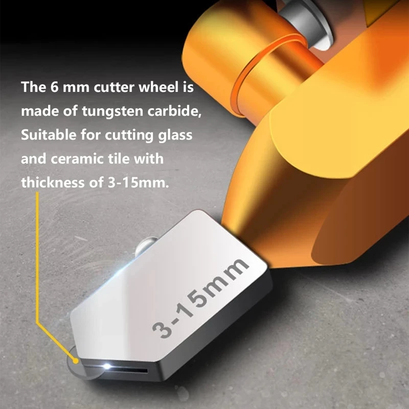 2 in 1 Glass Cutters Pro Tiles Tools Tile Cutter Porcelain Cutting Ceramic Construction Works Manual Floor Scratcher Edge Cut