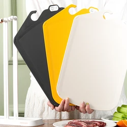 2022 newest design C type  Hook Plastic Chopping Block Personalized Rectangle PP Proof Fruit And Vegetable Cutting Board