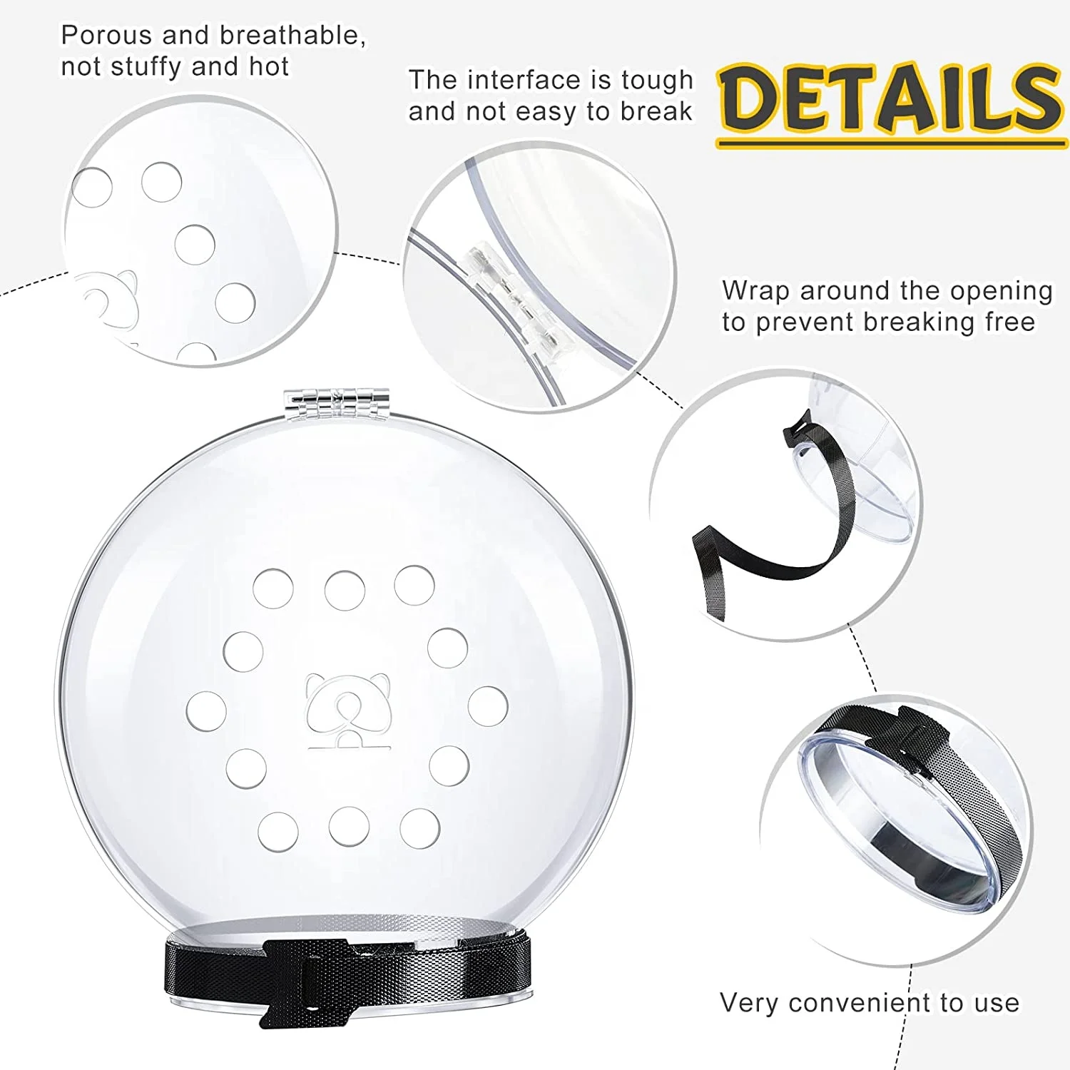 Safe and breathable cat hood going out anti-licking collar space hood hood Elizabeth cone