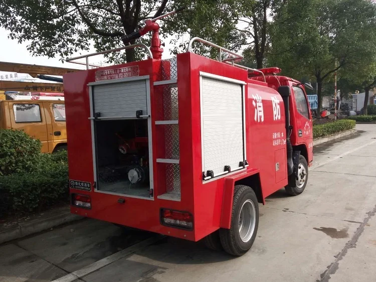 Mini  2CBM  Water Tank Fire Fighting Truck