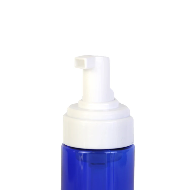 Wholesales 100ml 150ml 200ml plastic foam spray bottle facial cleanser silicone brush cap face wash bottle foam spray bottle