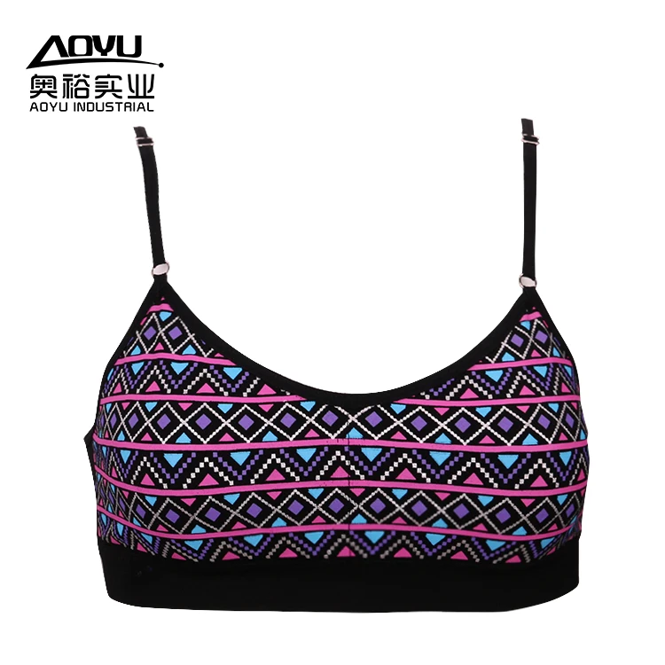 New Arrival Fitness Yoga Running Cropped Top Children Sports Wear Gym Solid Tank Tops Athletic Bras Young Girls Sports Bra