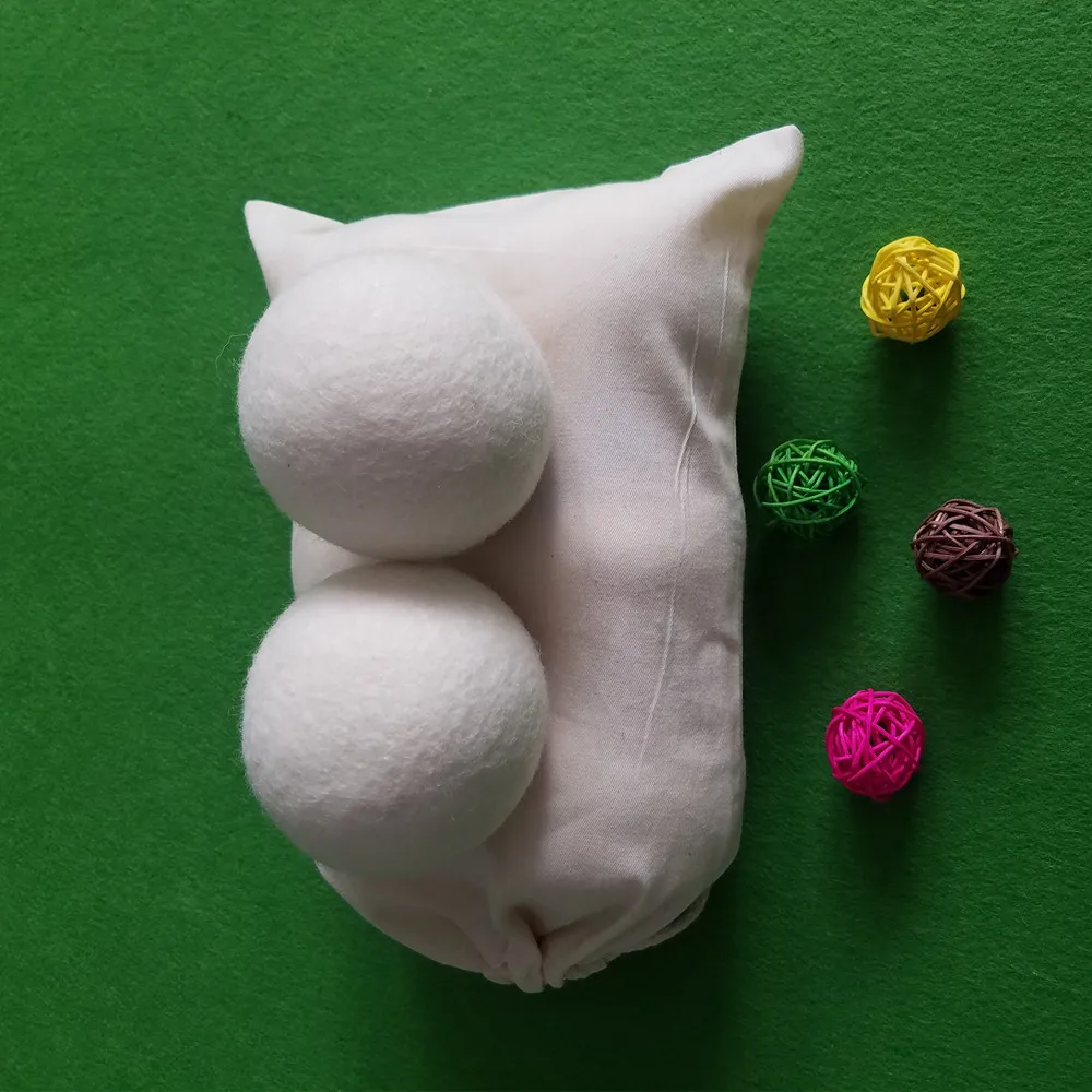 Handmade Organic New Zealand 100% wool dryer balls for laundries