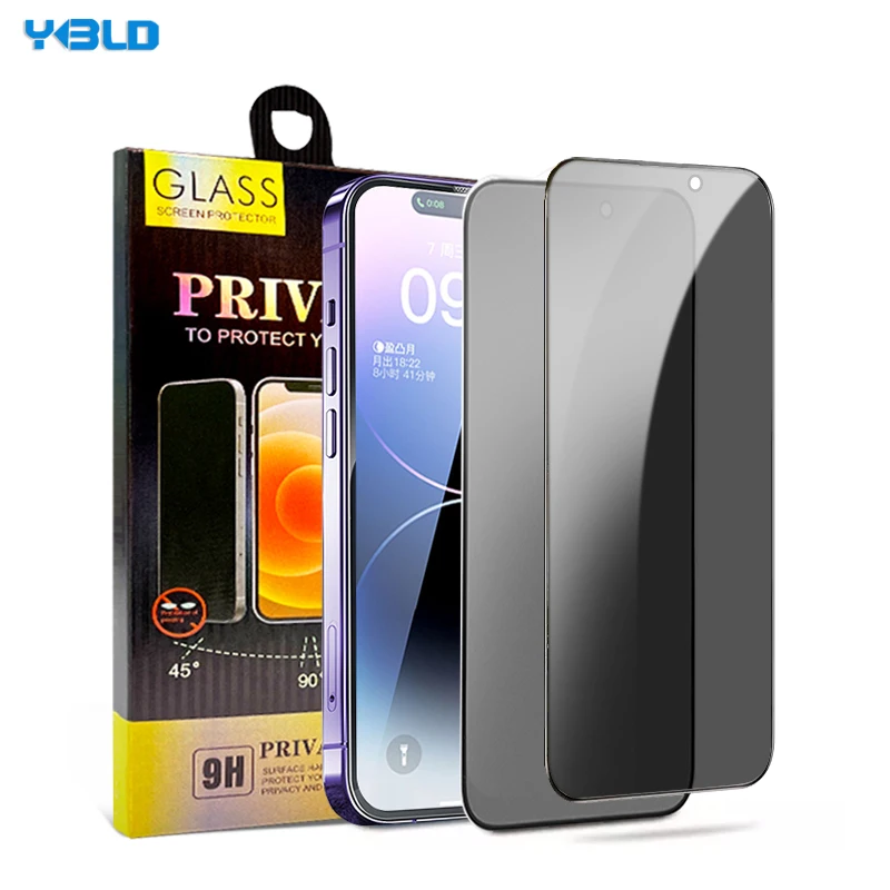 For Samsung s23 plus Ultra Panzerglas Anti Spy Privacy Silk Print Tempered Glass Screen Protector