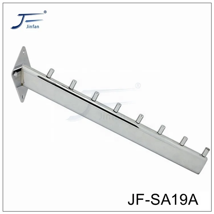 Wholesale Customized  steel wire chrome plated supermarket groove slot slat back panel board display hanger hook