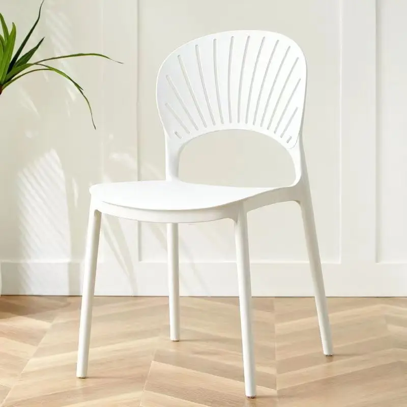 Cheap Stackable Dining Chairs Living Room Furniture Restaurant Cafe PP Plastic Chair