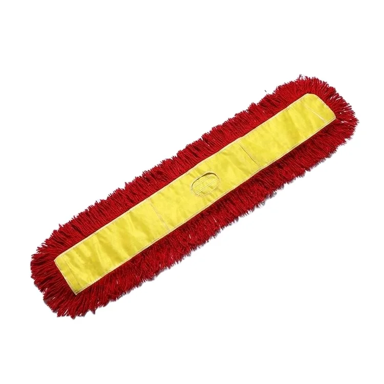 Профессиональное производство, красная хлопковая плоская насадка для чистки пола, насадка на швабру