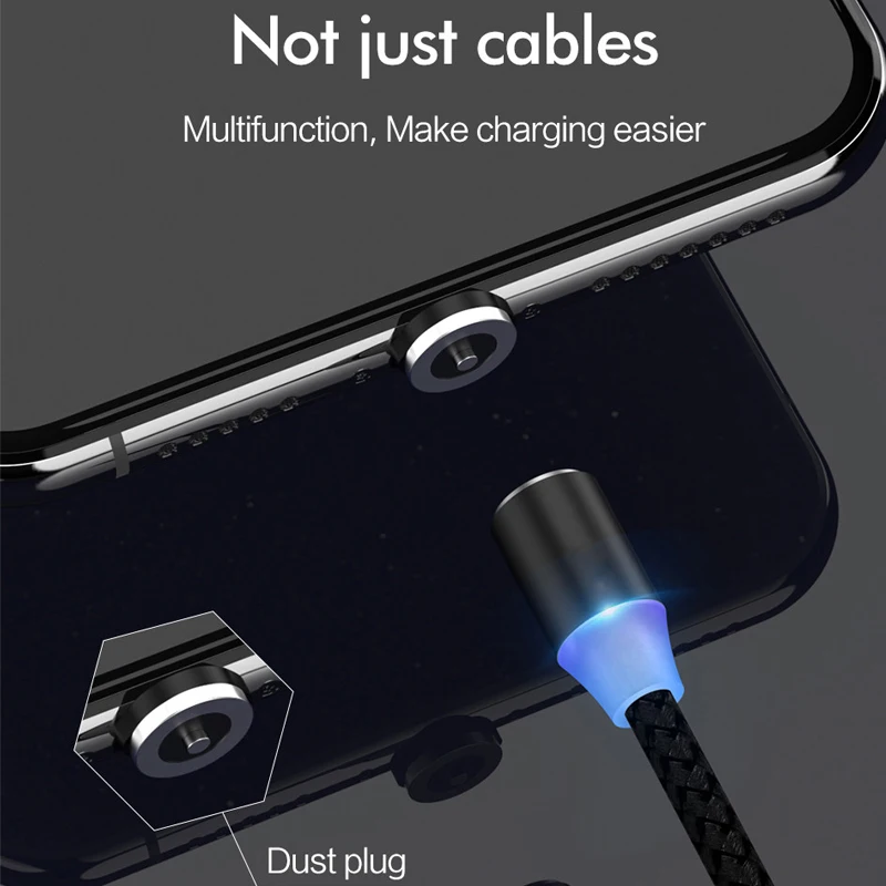 Магнитный зарядный кабель micro usb 3 в 1 usb-кабель для android