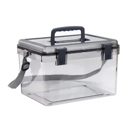 wholesale high quality Kitchen food plastic storage boxes bins clear Sealed storage tank containers with handle storage box