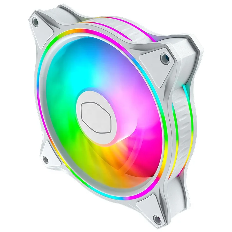 High quality white 140mm ARGB fan 5v 3pin RGB case fan RGB fan for cpu liquid cooler