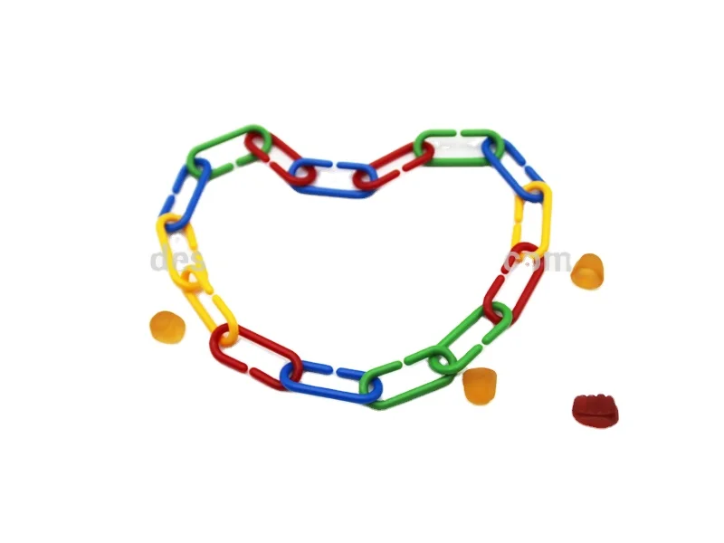 Game counting plastic chain links toy for kids PP link educational toy