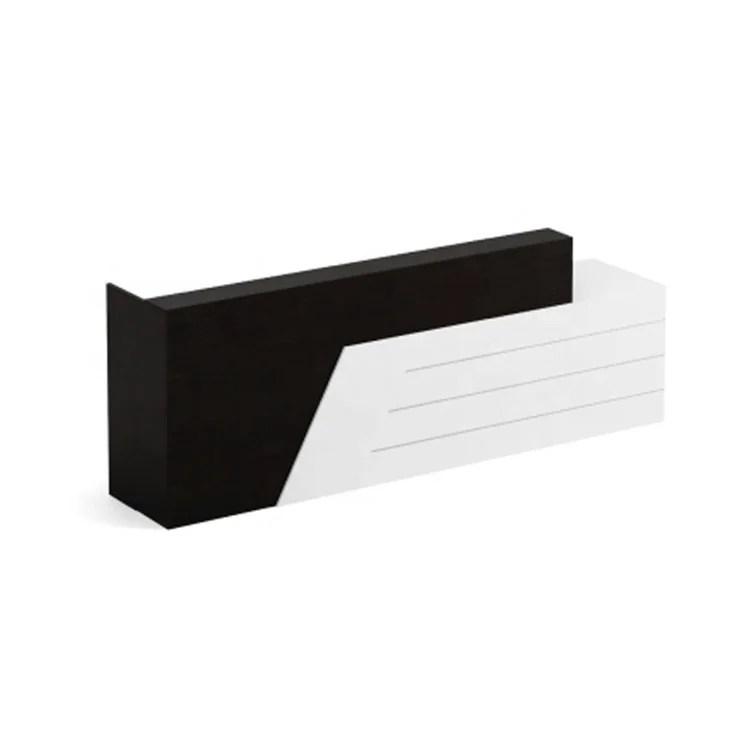 Custom Modern Beauty Salon Reception Counter High End White Front Desk