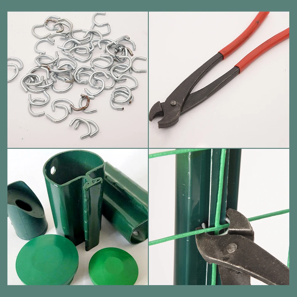 Holland fence post with Dovetail column Dutch net support pole euro mesh fence