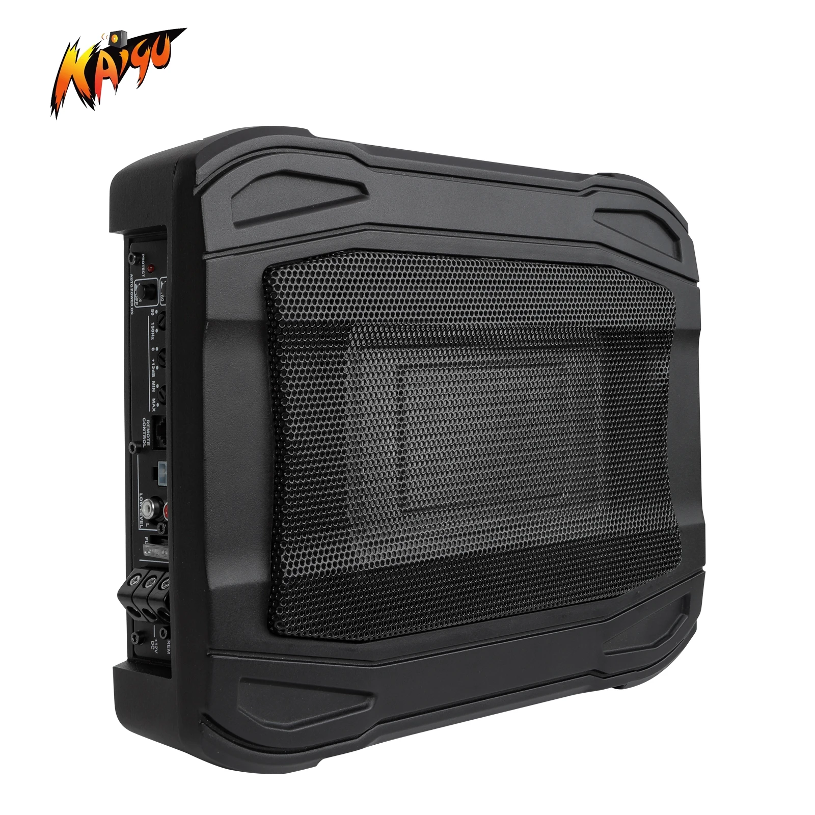 Wholesale new design 10 inch 800W under seat auto audio subwoofer modified 12V big power amplifier slim car subwoofer
